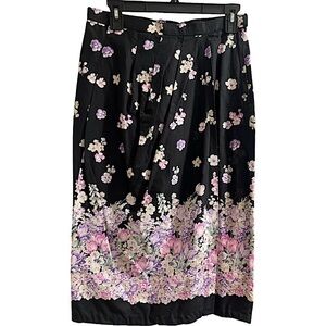 V I N T A G E   Floral Midi Skirt